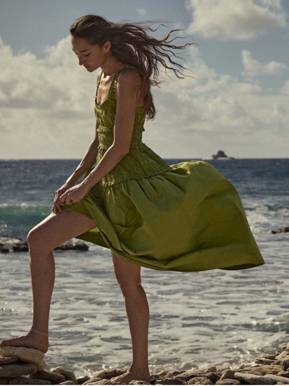 Doen Marianne Dress in Sprig